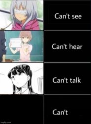 Can't see, Can't hear, Can't talk Meme Template