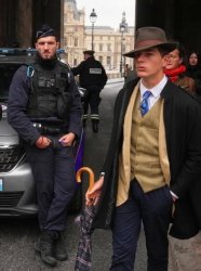 French Policeman VS French Detective Meme Template