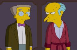 Mr. Smithers and Mr. Burns Meme Template