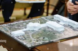 White House model Ballroom Helicopter landing zone LZ Meme Template
