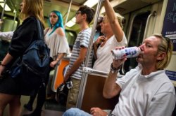 Metro drinking Meme Template
