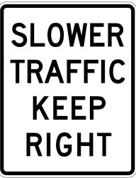 Slower traffic keep right Meme Template