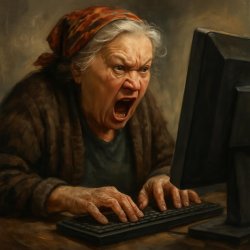 Old screamer Meme Template