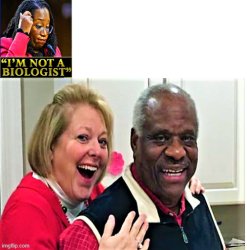 Justice & Mrs Thomas troll Ketanji Brown Jackson Meme Template