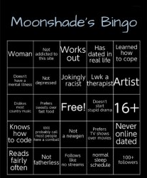 Moonshade's Bingo 2025 Meme Template