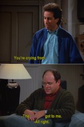 You're crying from x? Meme Template