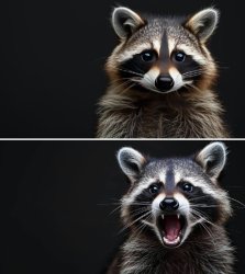 angry raccoon Meme Template