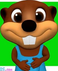 Happy Billy the beaver Meme Template