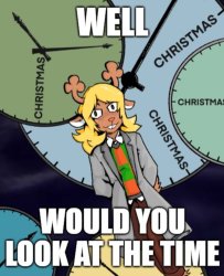 well, would you look at the time... Meme Template