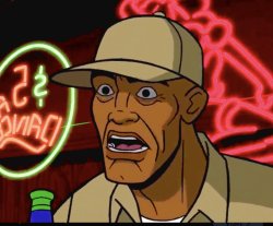 Black guy has shining Meme Template