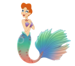 mermaid red Meme Template