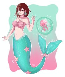 mermaid momo Meme Template