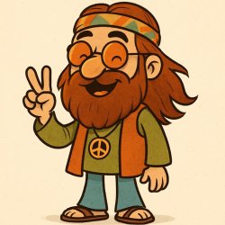 bearded hippie Meme Template