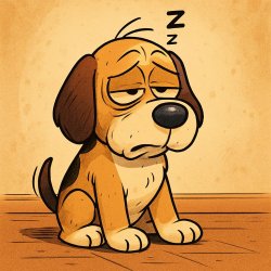 dog trying to stay awake Meme Template