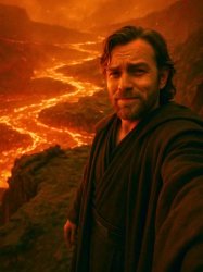 Obiwan High Ground Selfie Meme Template