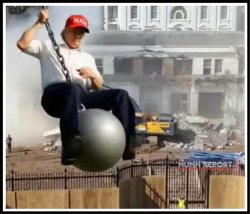 Trump Wrecking Ball Meme Template