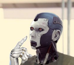 Look at me robot AI Meme Template