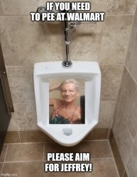 Walmart Urinal Meme Template