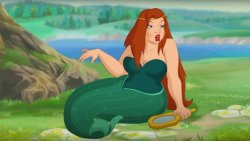 thick mermaid Meme Template