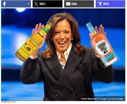 Hard Drinking Kamala Harris Meme Template