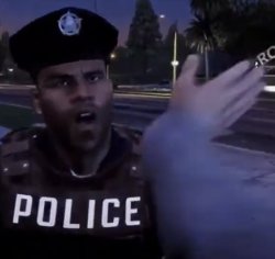 Police about to get slapped Meme Template