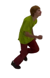 Live Action Shaggy Rogers Running Meme Template