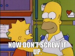 Simpsons Don't screw it up Meme Template