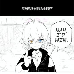 Hoshino Nah I'd win Meme Template