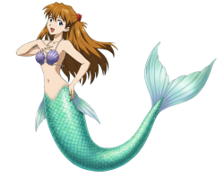 asuka mermaid Meme Template
