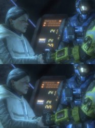 Halo: Halsey - Say the words Meme Template