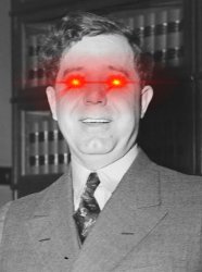 Huey Long Laser Eyes Meme Template