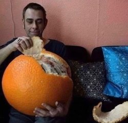 Giant Orange Meme Template