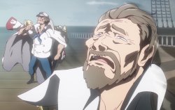 Williem Dafoe as One Piece Marine Meme Template