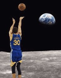 Curry on the moon Meme Template