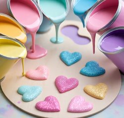 Paint hearts Meme Template