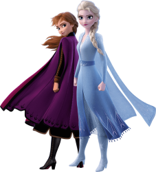 Anna and Elsa (Frozen II) PNG Meme Template