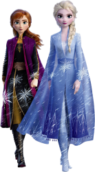 Anna and Elsa (Frozen II) PNG Meme Template