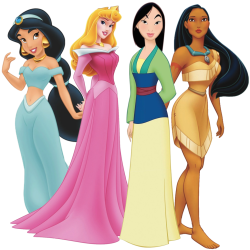 4 Disney Princesses PNG Meme Template
