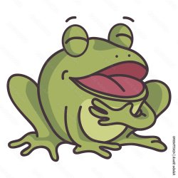 Cartoon Frog Laughing Meme Template