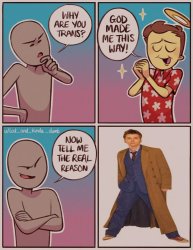 tell me the real reason trans Meme Template