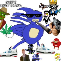 69SanicMLGdewritosjevil69 annoucement temp Meme Template