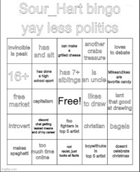 Sour_Hart bingo 2 Meme Template