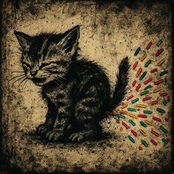 kitten farting sprinkles Meme Template