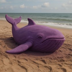 Purple Sand Whale Meme Template