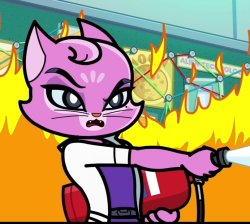Angry Purrfessor Purrnelope Meme Template