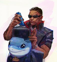 Jeff the Land Shark Meme Template