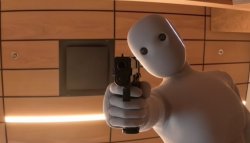 robot with gun Meme Template
