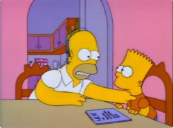 HomerBarttalk Meme Template