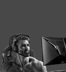 Online chad Meme Template