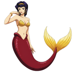 Faye valentine as a mermaid Meme Template
